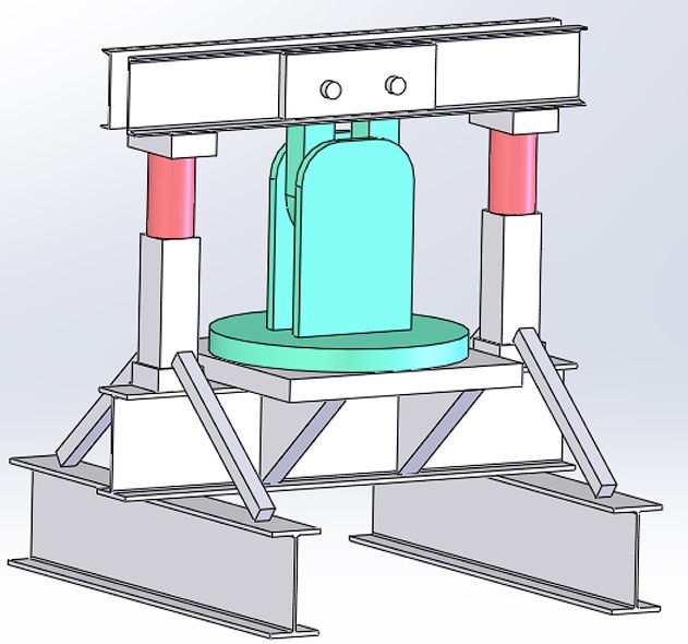100,000 lb lifting lug test fixture photo 2